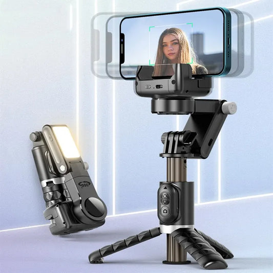 Estabilizador Multi-função - Tripé Selfie Vara e Suporte Gimbal Q18 - 360° de rotação
